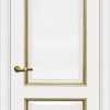 Межкомнатная дверь Мурано 1 Белый золото