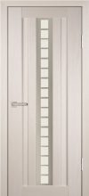 Межкомнатная дверь PROFILO PORTE PS-16, ЭшВайт Мелинга со стеклом Сатинат, пескоструйная обработка
