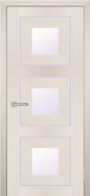Межкомнатная дверь PROFILO PORTE PSS-31, Перламутровый дуб со стеклом Белый лакобель