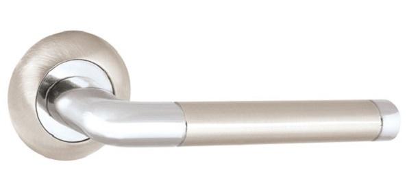 Ручка раздельная REX TL SN/CP-3 матовый никель/хром 140 мм